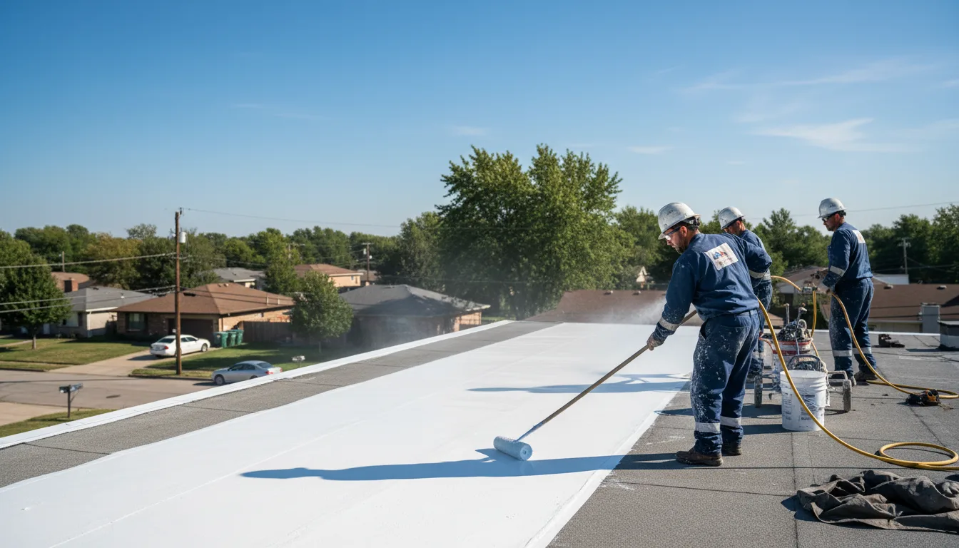 Commercial roof coating in Pocola, OK near me